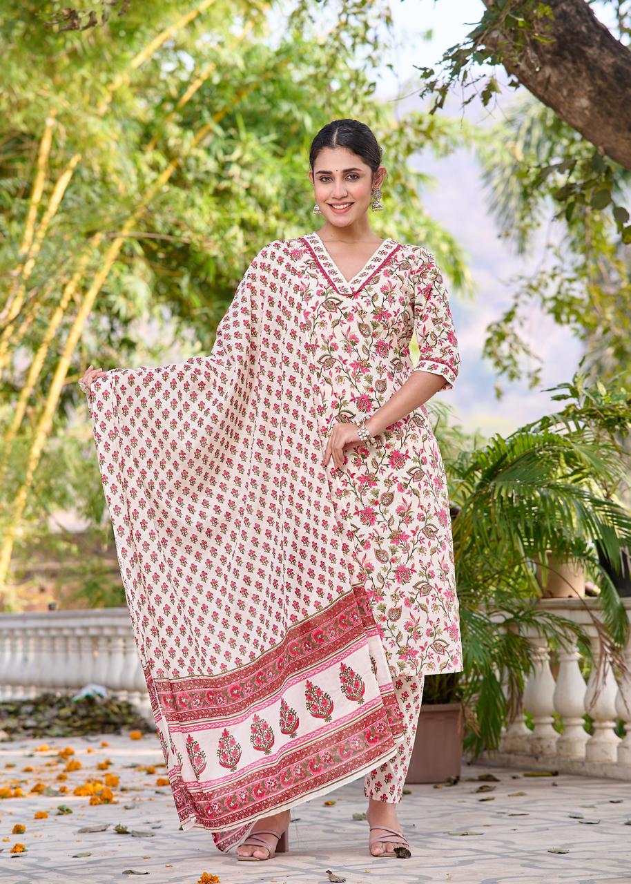 Indolady Mul Cotton Suit Set