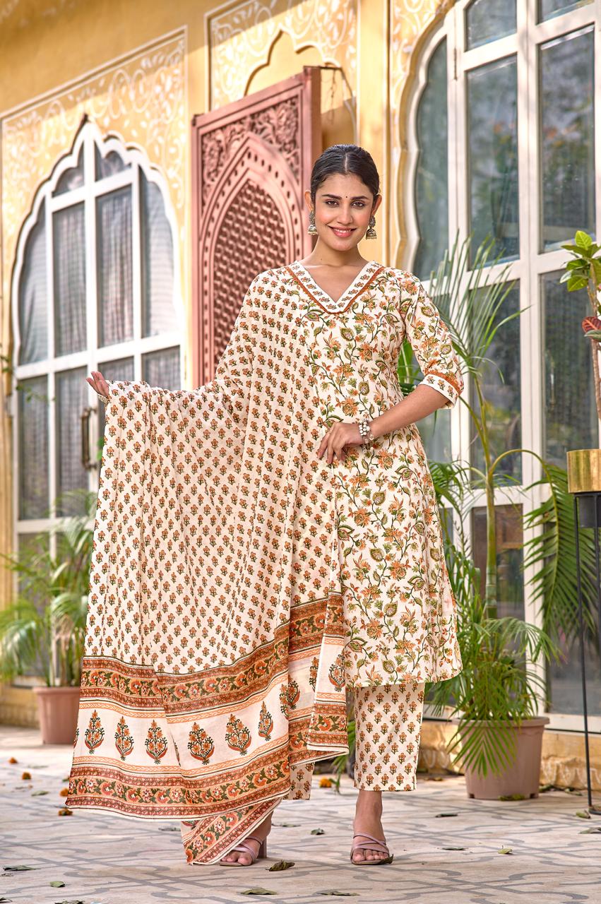 Indolady Mul Cotton Suit Set