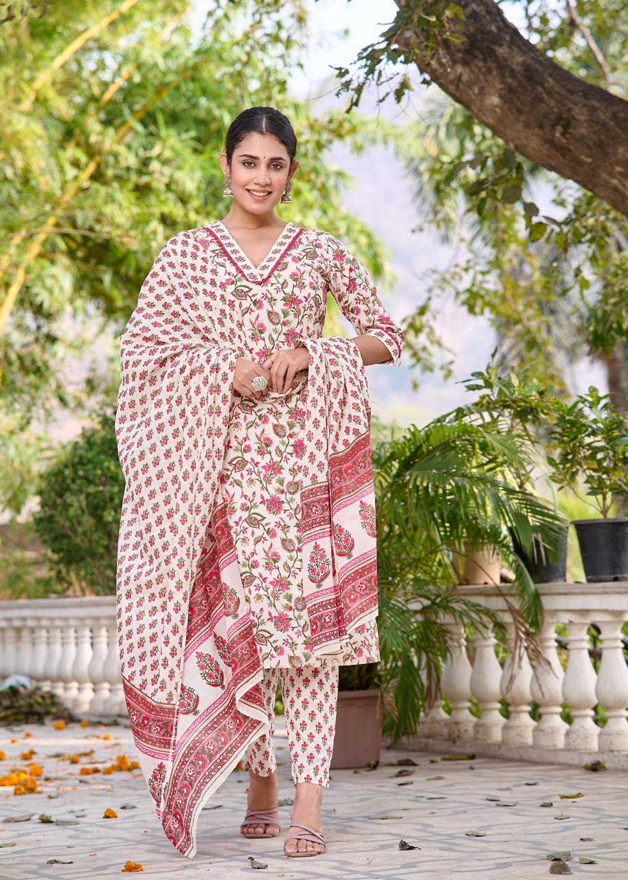 Indolady Mul Cotton Suit Set